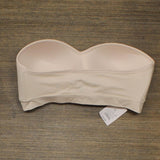 Auden Women's Padded Seamless Bandeau Bra EGGG8 Soft Petal Pink M