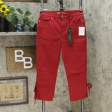 DG2 by Diane Gilman Women's Petite Virtual Stretch Side Slit Crop Jeans