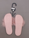 INC International Concepts Women's Faux-Marabou Slide Slippers
