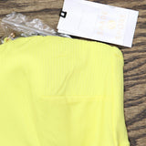 Shade & Shore Women's Ribbed Bandeau Bikini Top 78785898 Yellow 36D