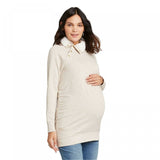 Isabel Maternity by Ingrid & Isabel Women's Sherpa Trim Sweatshirt