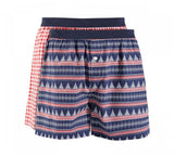Club Room Men's Holiday Printed Cotton Boxers Red Check XL