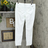 INC International Concepts Women's INCEssentials Skinny Jeans White 12