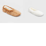 ZUZIFY Women's Faux Fur Pull On Slipper Socks