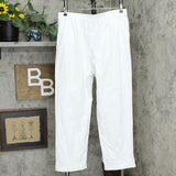 Alfred Dunner Women's Classics Twill Pull On Pants White 18