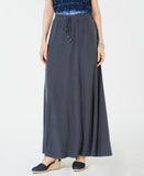 Style & Co. Women's Drawstring Maxi Skirt Gray Small