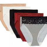 Soma Women's 5 PACK High Leg Vanishing Edge Microfiber Panties