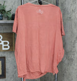 Peace Love World Plus Size Side Pinched Short Sleeve T-Shirt