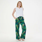 Denim & Co. Women's Tall Pull-On Beach Pants With Side Slits