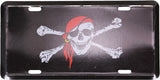Pirate Metal License Plate Car Tag