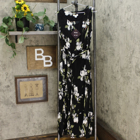 Ava & Viv Women's Plus Size Floral Sleeveless Tiered Maxi Dress –  Biggybargains