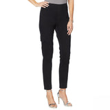 DG2 by Diane Gilman Women's Cropped Stretch Twill Cargo Jeggings Black Medium