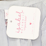 Isabel Maternity by Ingrid & Isabel Striped Short Sleeve Button-Down Shirt