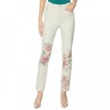 DG2 by Diane Gilman Women's Tall Classic Stretch Artwork Printed Jeans
