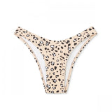 Xhilaration Women's Animal Print High Leg Scoop Bikini Bottom