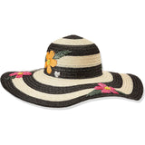 Betsy Johnson Women's Floral Bliss Floppy Hat