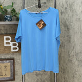 IMAN Women's Plus Size 2 Pack City Chic Short Sleeve T-Shirts With Necklace