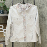 DG2 by Diane Gilman Women's Plus Size Reversible Twill Denim Jacket