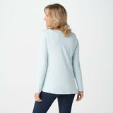 Elizabeth & Clarke Women's Knit Cinched Long Sleeve Knit Top