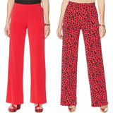 IMAN Women's 2 Pairs Global Chic Luxury Resort Palazzo Pants