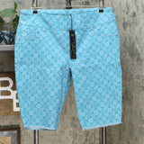 DG2 by Diane Gilman Women's Plus Size Classic Stretch Pull-On Bermuda Shorts