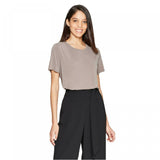 A New Day Women's Casual Fit Short Sleeve Crewneck Sandwash T-Shirt
