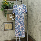 NWT Matty M Women's Faux Wrap Short Sleeve Knit Dress. 1369412 L