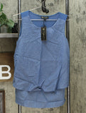 DG2 by Diane Gilman Women's SoftCell Chambray Easy Tank Top