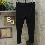 Cuddl Duds 2 Pack Fleecewear Stretch Leggings Oatmeal Heather / Black Plus 1X