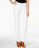 Style & Co Women's Curvy Fit Skinny Jeans Bright White 12 LONG