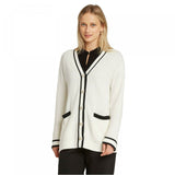 Who What Wear Women's Long Sleeve Button Front Varsity Cardigan Sweater