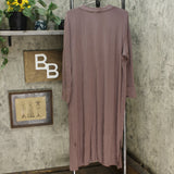 Cuddl Duds Women's Plus Size Softwear Stretch Button Front Maxi Cardigan