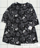 Isabel Maternity by Ingrid & Isabel Bell Sleeve Floral Print Dress Black Large