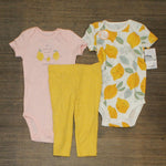 Just One You Made By Carter's Baby Girls' Lemon Top & Bottom Set