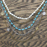 Patricia Nash Floret Charm Long Modular Necklace