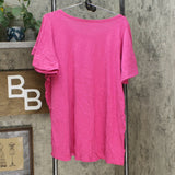 DG2 by Diane Gilman Women's Plus Size Flutter Hi Low T-Shirt