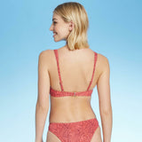 Shade & Shore Women's Snake Print V-Wire Bikini Top
