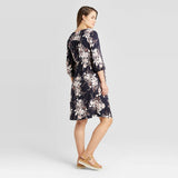 Isabel Maternity by Ingrid & Isabel Floral 3/4 Sleeve Fit And Flare Dress