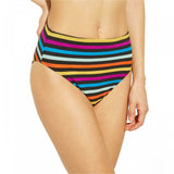 Xhilaration Women's Ribbed Texture Cheeky High Waist Bikini Bottom