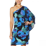 Colleen Lopez Women's Knit One Shoulder Flounce Dress