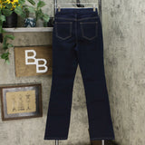 MOTTO Women's Stretch Denim Pull On Boot Cut Jeans Midnight Wash 4