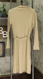 A New Day Women's Long Sleeve Mock Turtleneck Belted Knit Midi Dress
