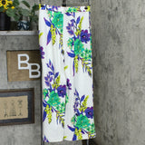 Dennis Basso Women's Floral Luxe Crepe Wide Leg Pants