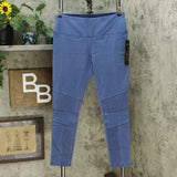 DG2 by Diane Gilman Women's Slim And Sleek Knit Denim Moto Jeggings
