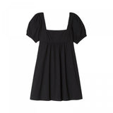 Wild Fable Women's Puff Sleeve Square Neck Smock Back Mini Dress