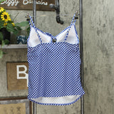 Isabel Maternity by Ingrid & Isabel Gingham Tie Front Tankini Top