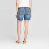 Isabel Maternity by Ingrid & Isabel Inset Panel Boyfriend Jean Shorts