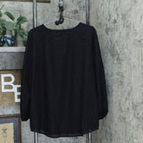 Isaac Mizrahi Live! Plus Size Clip Dot Blouse With Ladder Lace Trim