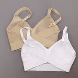 Rhonda Shear 2 Pack Mesh Back Detail Molded Cup Bras White Nude Small