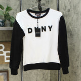 DKNY Women's Fleece Sleeve Logo Sweatshirt
